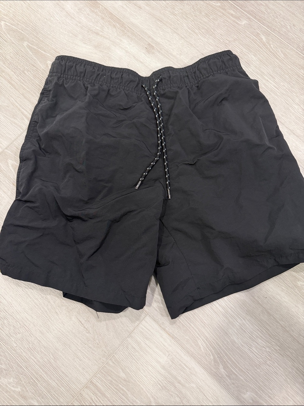 Goodfellow men medium Classic Black Drawstring Swim/Active Shorts